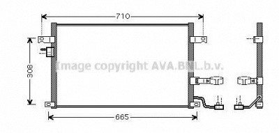 AVA QUALITY COOLING dw5056d -  Конденсатор, кондиционер